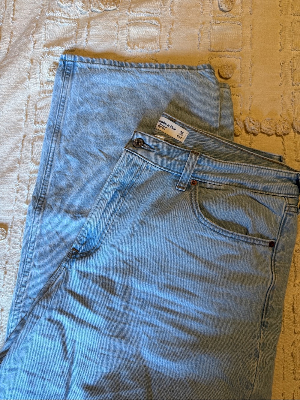Abercrombie & Fitch Light Blue High-Rise Jeans